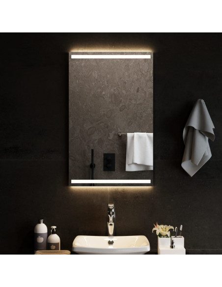 Specchio da Bagno con Luci LED 50x80 cm