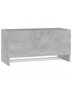 Armadio Grigio Cemento 70x32,5x35 cm in Legno Multistrato 2