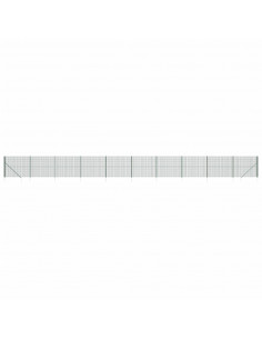Recinzione Metallica con Picchetti Ancoraggio Verde 2,2x25 m 2