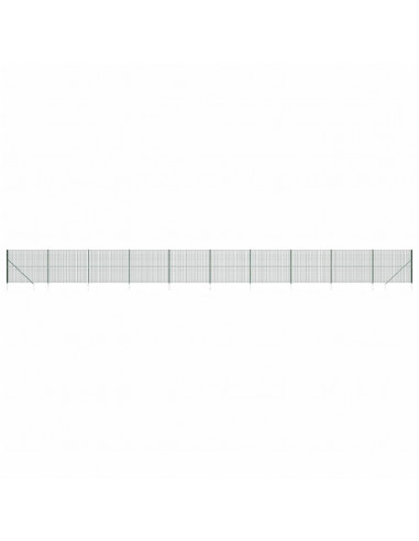 Recinzione Metallica con Picchetti Ancoraggio Verde 2,2x25 m