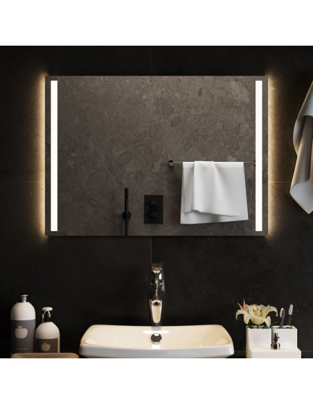 Specchio da Bagno con Luci LED 70x50 cm