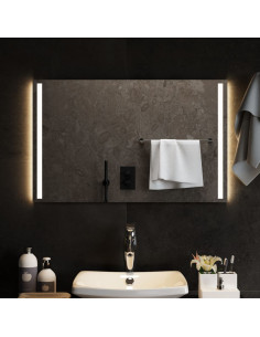 Specchio da Bagno con Luci LED 80x50 cm