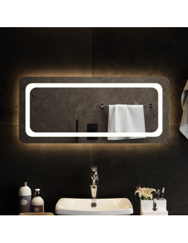 Specchio da Bagno con Luci LED 90x40 cm