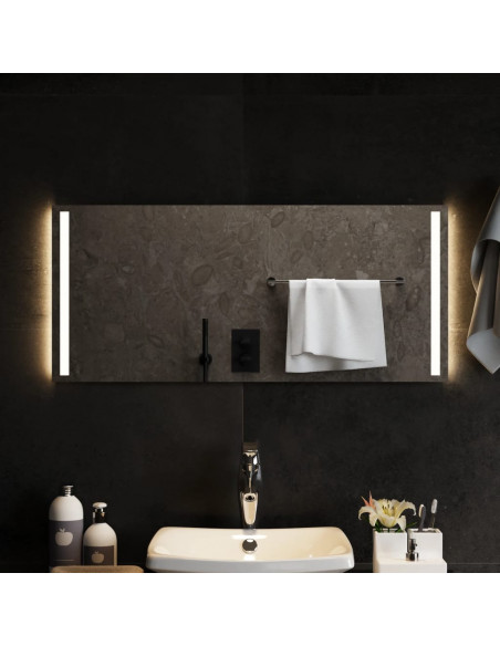 Specchio da Bagno con Luci LED 90x40 cm