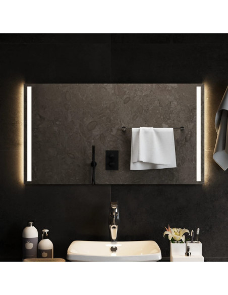 Specchio da Bagno con Luci LED 90x50 cm