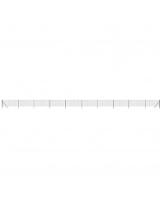 Recinzione Metallica Antracite 1,1x25 m in Acciaio Zincato 2