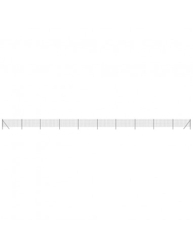 Recinzione Metallica Antracite 1,1x25 m in Acciaio Zincato