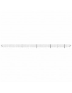 Recinzione Metallica Antracite 0,8x25 m in Acciaio Zincato 2