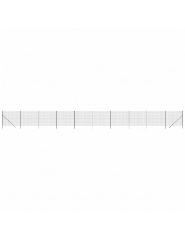 Recinzione Metallica Antracite 1,4x25 m in Acciaio Zincato