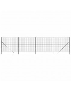 Recinzione Metallica Antracite 2x10 m in Acciaio Zincato 2