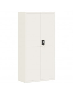 Armadio Classificatore Bianco 90x40x180 cm in Acciaio 2