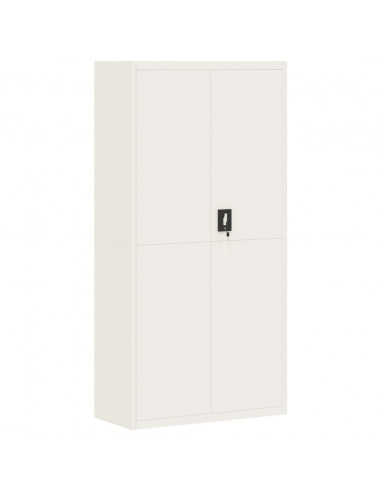 Armadio Classificatore Bianco 90x40x180 cm in Acciaio