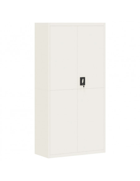 Armadio Classificatore Bianco 90x40x180 cm in Acciaio