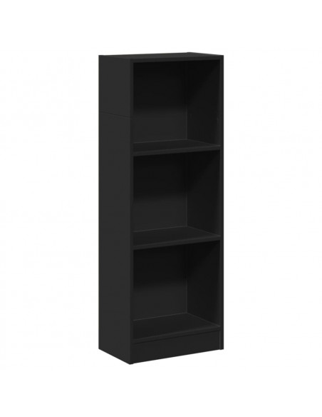 Libreria Nera 40x24x109 cm in Truciolato