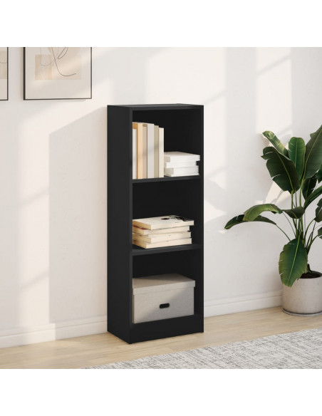 Libreria Nera 40x24x109 cm in Truciolato
