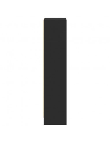 Libreria Nera 40x24x109 cm in Truciolato