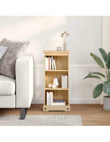 Libreria Corona 46x29x100 cm in Legno Massello di Pino