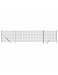 Recinzione Metallica Antracite 1,4x10 m in Acciaio Zincato 2