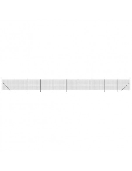 Recinzione Metallica Antracite 1,6x25 m in Acciaio Zincato
