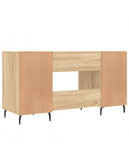 Scrivania Rovere Sonoma 140x50x75 cm in Legno Multistrato