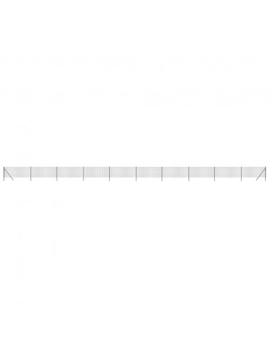 Recinzione Metallica Antracite 1x25 m in Acciaio Zincato