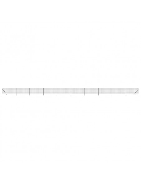 Recinzione Metallica Antracite 1x25 m in Acciaio Zincato