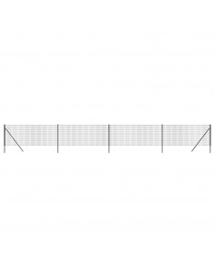 Recinzione Metallica Antracite 0,8x10 m in Acciaio Zincato 2