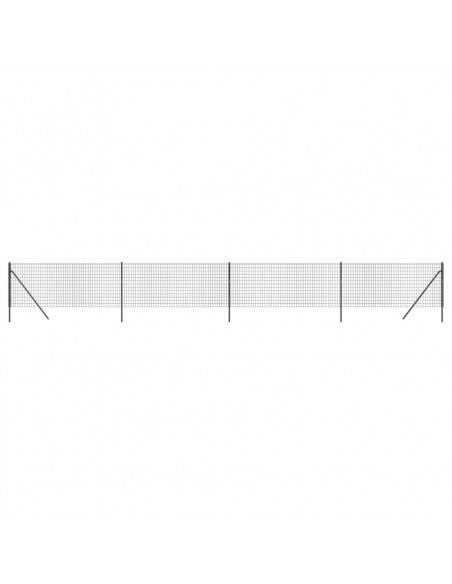 Recinzione Metallica Antracite 1x10 m in Acciaio Zincato