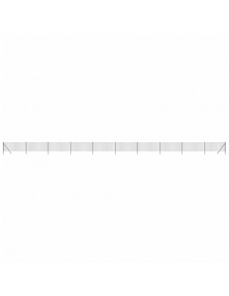 Recinzione Metallica Antracite 1,1x25 m in Acciaio Zincato