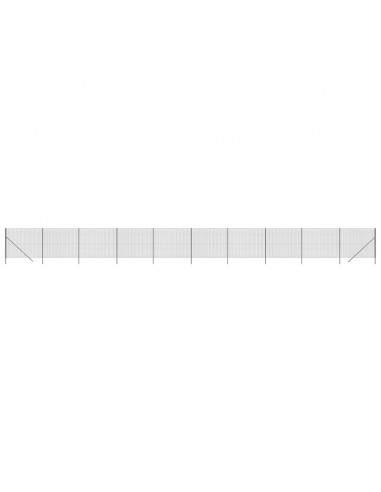 Recinzione Metallica Antracite 2,2x25 m in Acciaio Zincato