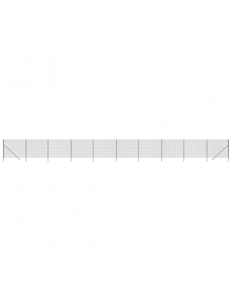 Recinzione Metallica Antracite 2,2x25 m in Acciaio Zincato