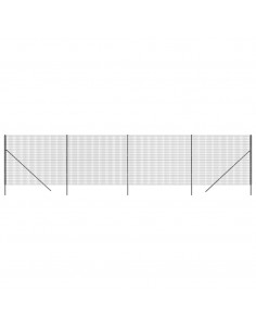 Recinzione Metallica Antracite 2x10 m in Acciaio Zincato 2