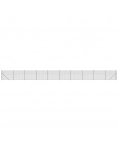 Recinzione Metallica con Picchetti Ancoraggio Antracite 2x25 m 2
