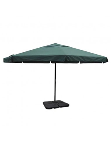 Ombrellone in Alluminio con Base Portatile Verde