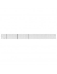 Recinzione Metallica con Picchetti Ancoraggio Antracite 1,4x25m 2