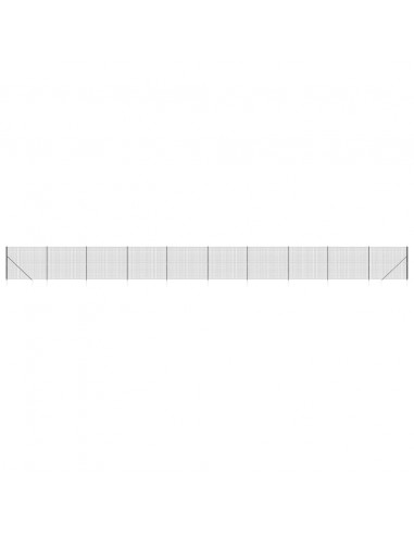 Recinzione Metallica con Picchetti Ancoraggio Antracite 1,6x25m