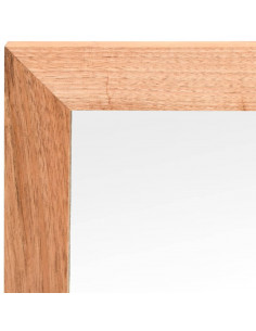 Specchio da Parete 55x55 cm in Legno Massello di Noce