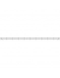 Recinzione Metallica con Picchetti Ancoraggio Antracite 1x25 m 2