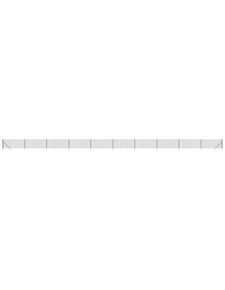 Recinzione Metallica con Picchetti Ancoraggio Antracite 1x25 m