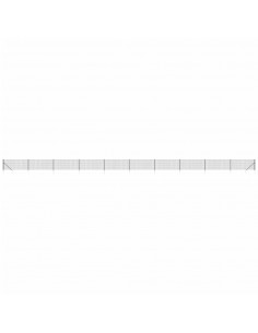 Recinzione Metallica con Picchetti Ancoraggio Antracite 0,8x25m 2