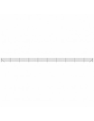 Recinzione Metallica con Picchetti Ancoraggio Antracite 0,8x25m