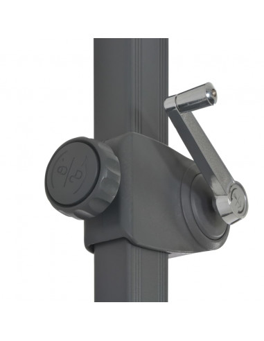 Ombrellone da Esterni con Base Portatile Grigio Talpa