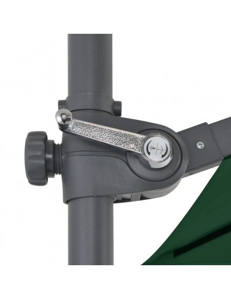Ombrellone da Esterni con Base Portatile Verde