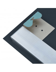 Specchio da Parete a LED per Bagno con Ripiano 60x100 cm