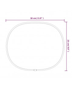 Specchio da Parete Argento 30x25 cm