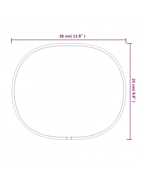 Specchio da Parete Argento 30x25 cm