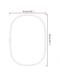 Specchio da Parete Argento 50x35 cm