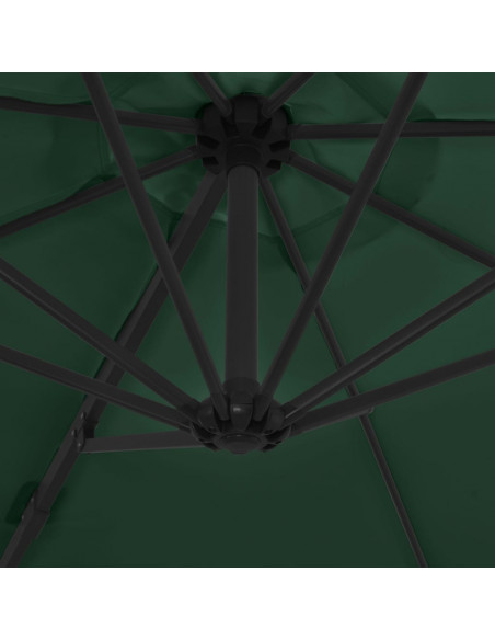 Ombrellone da Esterni con Base Portatile Verde