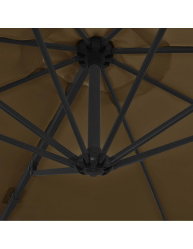 Ombrellone da Esterni con Base Portatile Grigio Talpa