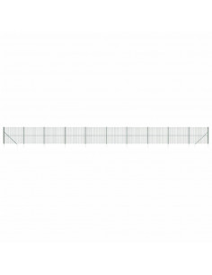 Recinzione Metallica con Picchetti Ancoraggio Verde 2x25 m 2